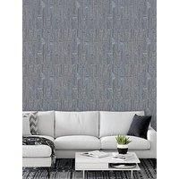 Design Id Santa Fe Retro String Motif Wallpaper In Navy