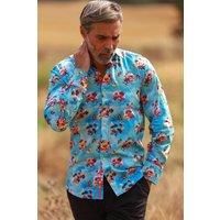 Bees And Flowers Print Shirt
