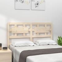Bed Headboard 205.5x4x100 cm Solid Wood Pine