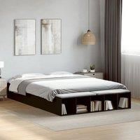Berkfield Home Bed Frame without Mattress Black 150x200 cm King Size
