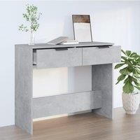 Console Table Concrete Grey 90x36x75 cm Engineered Wood