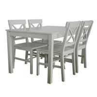 Malaren Dining Table & 4 Chairs - Grey