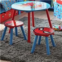Disney Marvel Spider-Man Table and Stool Set For Kids (2 Stools Included)