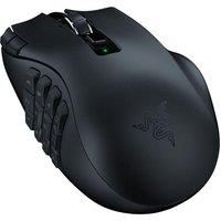 Razer Naga V2 HyperSpeed - Ergonomic Wireless MMO Gaming Mouse (with 19 Programmable Buttons, HyperSpeed Wireless (2.4 GHz), Up to 250 Hours of Battery Life, Focus Pro 30K Optical Sensor) Black