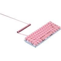 RAZER PBT Keycaps & Coiled Cable - UK/US Layout, Quartz Pink, Pink,White
