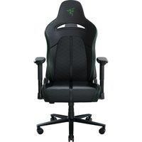 Razer Enki - Gaming chair with Integrated Lumbar Support (Desk/Office Chair, Multi-Layer Synthetic Leather, Foam Padding, Head Cushion, Height Adjustable) Green | Standard