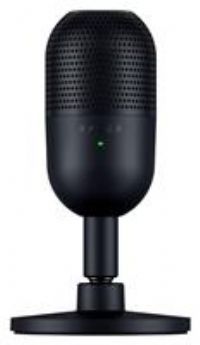 Razer Seiren V3 Mini - Ultra-compact USB Microphone (14 mm Condenser Mic, Supercardioid Pickup Pattern, Tap-to-Mute Sensor with LED Indicator, Built-in Shock Absorber, Plug-and-Play Design) Black