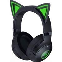 Razer Kraken Kitty V2 BT - Wireless Bluetooth RGB Headset with Kitty Ears for gaming and streaming (325 g, TriForce 40 mm Drivers, Bluetooth 5.2, Noise-cancelling Mics, 40-hour Battery Life) Black