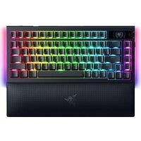 Razer BlackWidow V4 Pro 75% - Wireless Hot-Swappable Gaming-Keyboard - OLED display (command dial, 4K Hz & Bluetooth connectivity, magnetic palm rest) US Layout ISO | Black