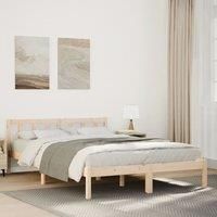 Berkfield Home Extra Long Bed Frame without Mattress 160x210 cm Solid Wood Pine in Brown