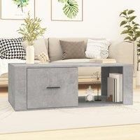 Berkfield Home Coffee Table Concrete Grey 100x50.5x35 cm Engineered Wood