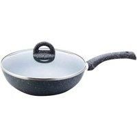 Wonderchef 63152994 Granite Wok with Lid 26, Aluminium