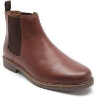 Red Tape Bamford Leather Mens Chelsea Pull On Boots Brown