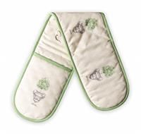Maison d' Hermine Double Oven Gloves 100% 18cm x 89cm Cooking, Baking,