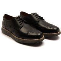 Thomas Crick /'Harrington/' Men/'s Derby Brogue Casual Leather Lace Up Shoe Black