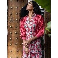 Emily Lovelock Sherry Leopard Cardigan - Pink