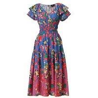 Emily Lovelock Valetina Printed Wrap Dress