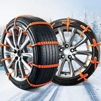 Cadenas de nieve para neumticos de coche, accesorio antideslizante de doble ranura de emergencia