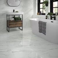 Wickes Calacatta Charm Matt Porcelain Wall & Floor Tile 600 x 300mm