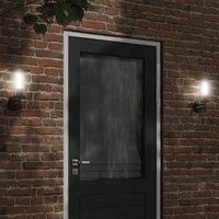 Berkfield Home Outdoor Wall Lights 2pcs Black Stainless Steel
