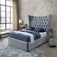 WT4560 Silver Fabric bed- Double