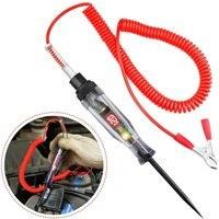 Probador de circuito de voltaje de camin y coche, pluma elctrica con pantalla Digital, sonda, Bombilla, herramientas de diagn