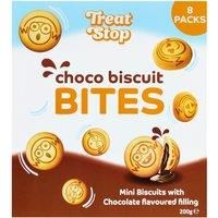 Treat Stop Choco Biscuit Bites Mini Biscuits with Chocolate Flavoured Filling 200g