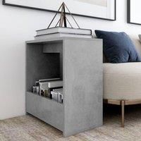 Side Table Concrete Grey 50x26x50 cm Engineered Wood