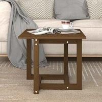 Coffee Table Honey Brown 50x50x45 cm Solid Wood Pine