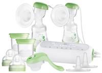 MAM 2 in 1 Electric double breast pump including anti colic bottle and milk storage tubs