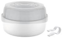 MAM Microwave Steam Steriliser (Grey), Natural Cleaning Steriliser, Steam Bottle Steriliser to Disinfect Baby Bottles, Baby Bottle Steriliser