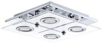 EGLO Ceiling Light, Stainless Steel, GU10, 3 W