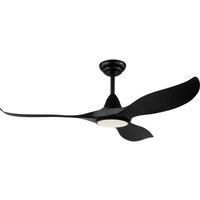 Eglo Black Modern Ceiling Fan With Tuneable White Light