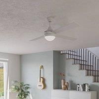 EGLO Varadero ceiling fan, E27, white, remote control