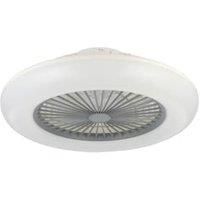 EGLO Sayulita L ceiling fan with LED CCT, white/grey