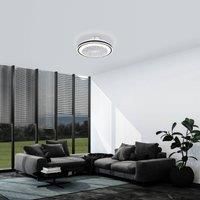 EGLO Almeria ceiling fan LED CCT, white/black