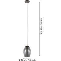 EGLO Stars Of Light Estanys pendant light, black, 1-bulb