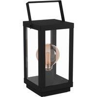 Eglo Caged Black Lantern Table Lamp