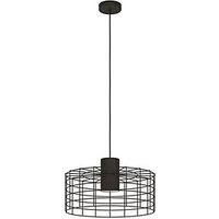 Eglo Milligan Ip20 Industrial Steel Caged Pendant Light