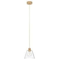 Eglo Copley Pendant Ceiling Light - Soft Gold & Clear