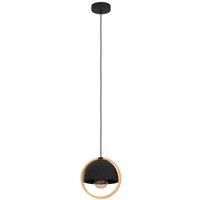 Eglo Callow Natural Wood Pendant Light