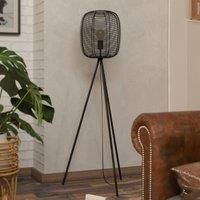 EGLO Rinroe floor lamp, height 140.5 cm, black, steel