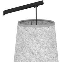 EGLO Alsager floor lamp with a felt lampshade