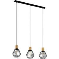 EGLO Palmorla hanging light, oblong 3-bulb