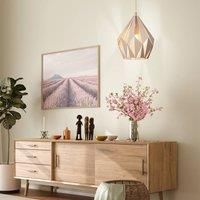 EGLO Pendant Light, Steel, 60 W, Pastell Apricot