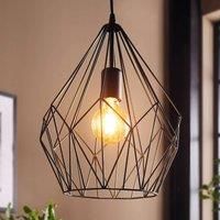 EGLO Pendant Lamp Carlton Black 49257 Ceiling Light Lighting RRP £60