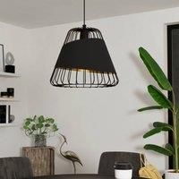 EGLO 49446 AUSTELL Pendant Light in Black and Gold Steel