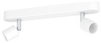 Eglo Basic Stecci-E White Plastic Eco Friendly 2 Light Spotlight