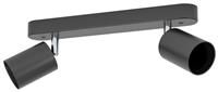 Eglo Basic Reciso-E Black Steel Eco Friendly 2-Light Spotlight