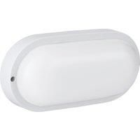 Eglo Basic Boschetto-E Oval White Plastic Outdoor Wall/Ceiling Light, (L) 20.5cm